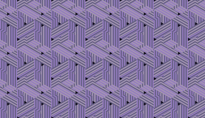 seamless pattern retro 3d cubes background