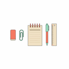 Essential stationery items for school and office tasks