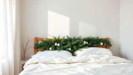 Elegant Christmas bedroom decor brings cozy holiday cheer
