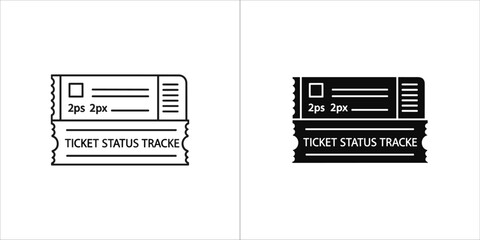 Ticket with text ticket status tracker