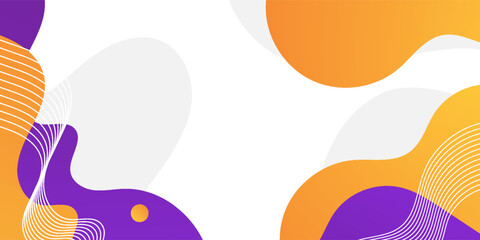 abstract fluid background with orange and purple color. futuristic technology concept