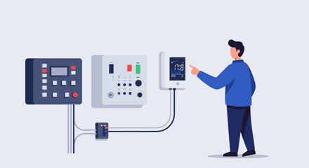 Smart home control system with modern interface and user interaction