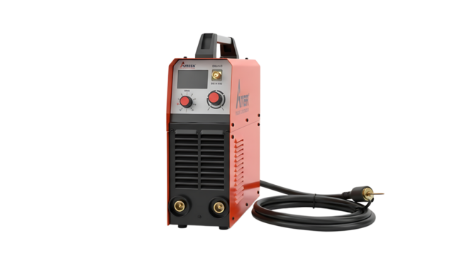 Pink Welding Machine with Control Panel and Power Cord for Industrial Metalwork