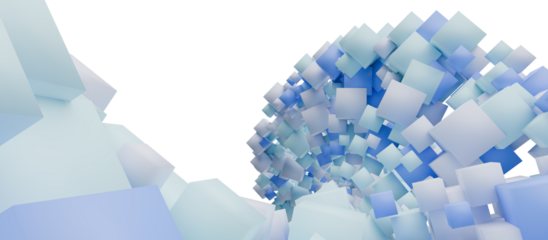 Abstract 3D digital DNA helix structure background. 3D rendering.