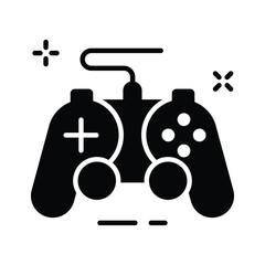 Creatively designed amazing icon of gaming controller in modern design style