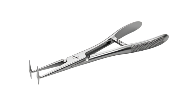 Medical Surgical Forceps Stainless Steel Tweezers in Silver Color for Healthcare and Dentistry