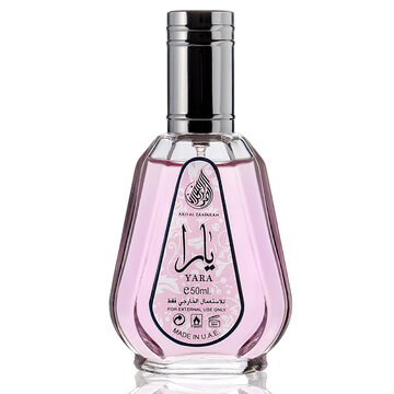 Iserlohn Germany October 26 2025 Yara eau de toilette perfume bottle on neutral background close up view