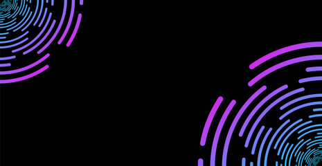 Abstract Futuristic Technology Background with Circular Line. Abstract Business Wallpaper. Vector Illustration