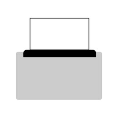 Minimal Printer Machine Icon Flat Design