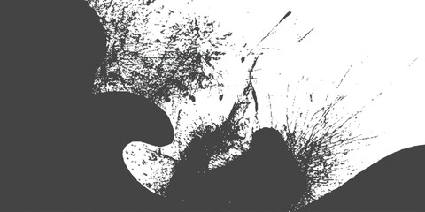 Abstract Background grunge black and white textured background desing, color painted splashd.