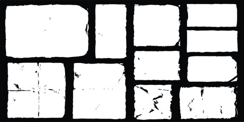  grunge frame peper Seamless black and white square pattern with grunge texture creates an abstract design