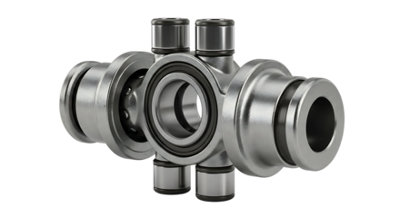 Mechanical Bearing Component Industrial Metal Machinery Part in Silver Color