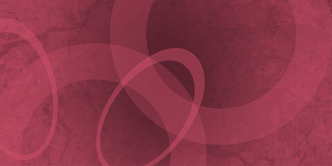 Obraz premium Red abstract background with red circle rings in faded distressed vintage grunge texture design. old geometric pattern paper. Geometric grey textured abstract modern background .