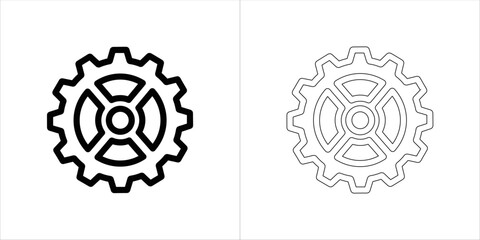 Vector art of gear icon