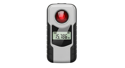 Digital Laser Distance Meter Device Showing Measurement in Meters
