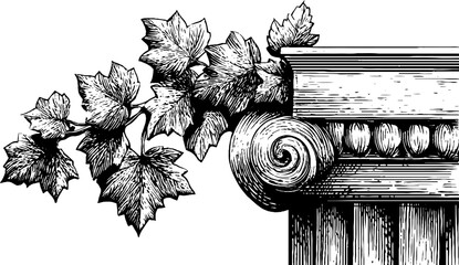 Ornate acanthus leaf corner design with engraved rectangular border for elegant decor