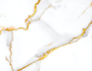 Elegant White Marble with Luxurious Gold Veins Texture