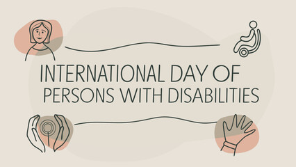 International Day of Persons with Disabilities Awareness Poster Design – Inclusion, Equality, and Accessibility Concept