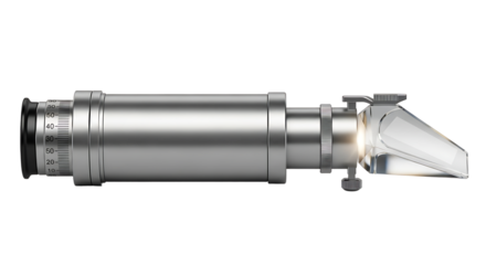 Professional Microscope with Metallic Body and Adjustable Focus in Bright Studio Setting