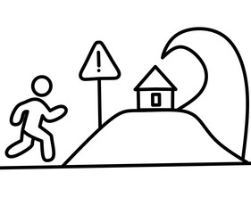 Simple tsunami safety concept design