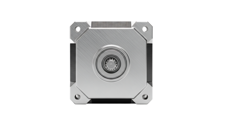 Metallic Hard Drive Enclosure with Circular Drive Bay in Minimalist Silver Design