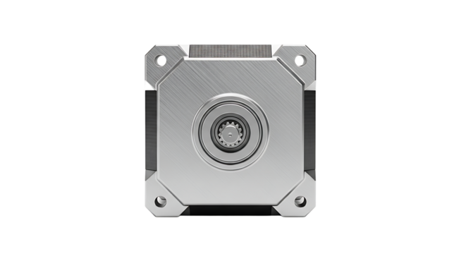 Metallic Hard Drive Enclosure with Circular Drive Bay in Minimalist Silver Design