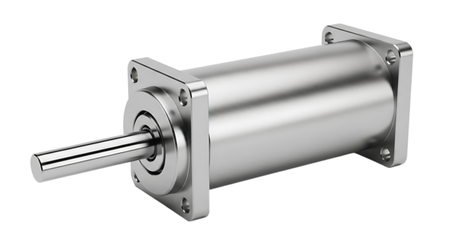 Metallic Industrial Cylinder with Shaft for Machinery and Equipment