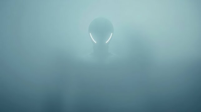 Alien Figure in the Mist