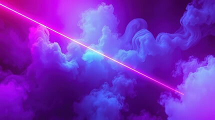 Abstract Neon Cloudscape