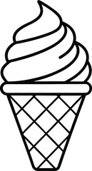 Ice cream vector silhouettes