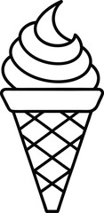 Ice cream vector silhouettes