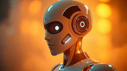 Futuristic Android Portrait
