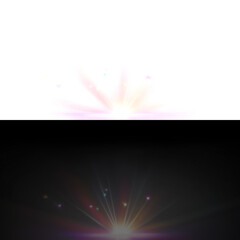 Png glowing diamond prism with rainbow light sparkle shine burst and crystal beam effect lens flare bokeh colorful background optical magic glare refraction