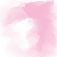 Abstract pink watercolor background. Paint brush paper textured stain canvas element. Pastel soft water color pattern.