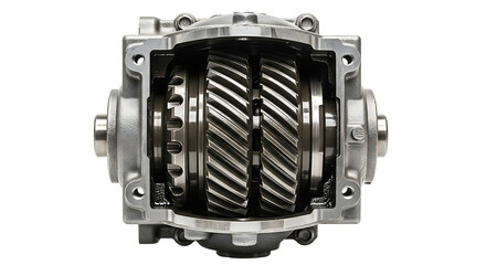 Metal Gearbox with Gears in Automotive Mechanical Engineering Context