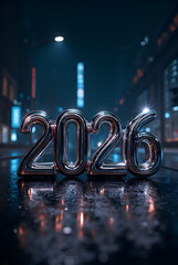 Glowing New Year 2026: Fireworks and Festive Celebration