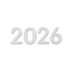 3D White &lsquo;2026&rsquo; on White &ndash; Minimalist, Modern & Sophisticated
Clean, elegant, and forward-looking &mdash; ideal for corporate, tech, or New Year branding.
