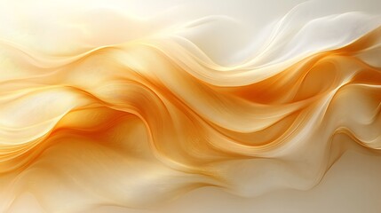 Abstract golden flowing fabric background texture, smooth soft wavy elegant lines design