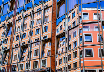 typical windows of an office building