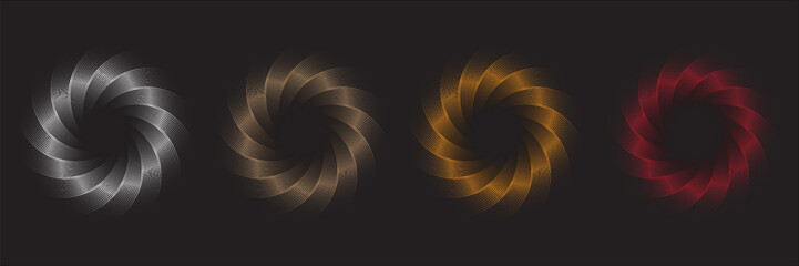 Gold, silver and bronze metal circle frames 3d vector realistic illustration. First, second and third place medals or buttons isolated on white background. Certified. Quality blank, empty badge set.