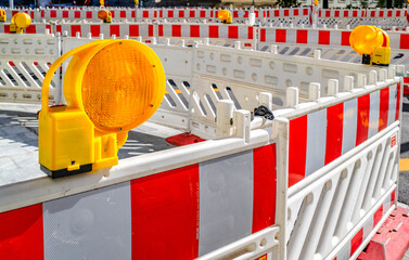 typical security barrier at a street