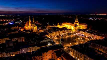 Fototapeta premium Kroměříž castle at night
