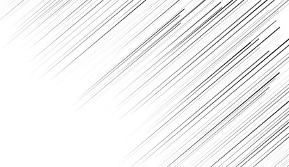 Straight speed lines pattern. Black and white diagonal stripes.  Vector background illustration 