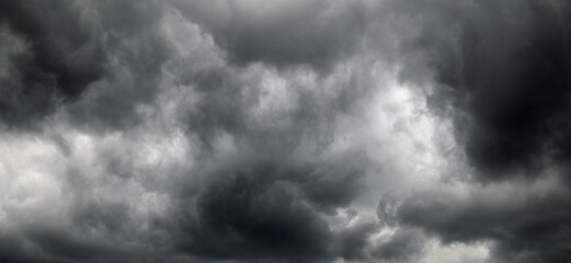 dark clouds storm lightning with stormy, rainy, dramatic