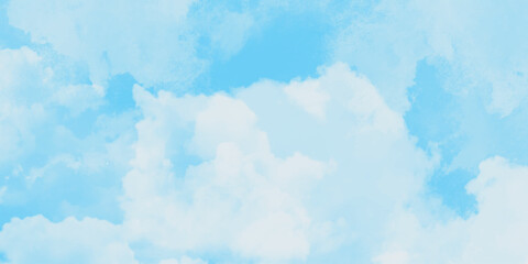 Blue sky in grunge style. A cloud that is in the sky with the bottom right corner. Vector illustration. blue sky and clouds .