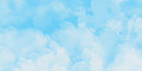 Blue sky in grunge style. A cloud that is in the sky with the bottom right corner. Vector illustration. blue sky and clouds .