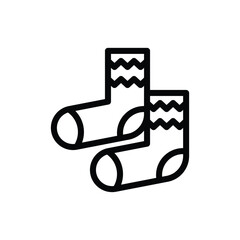 Two socks are displayed They are white with black accents featuring a zigzag design at the cuff and around the heel