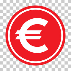 Euro money symbol, business eu cash icon, save currency bank sign, vector illustration .
