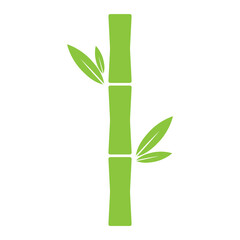Bamboo leaf icon, nature tropical symbol design, web sign vector illustration .