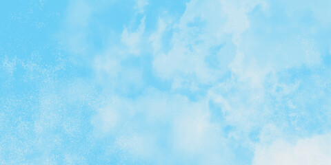 Blue sky in grunge style. A cloud that is in the sky with the bottom right corner. Vector illustration. blue sky and clouds .